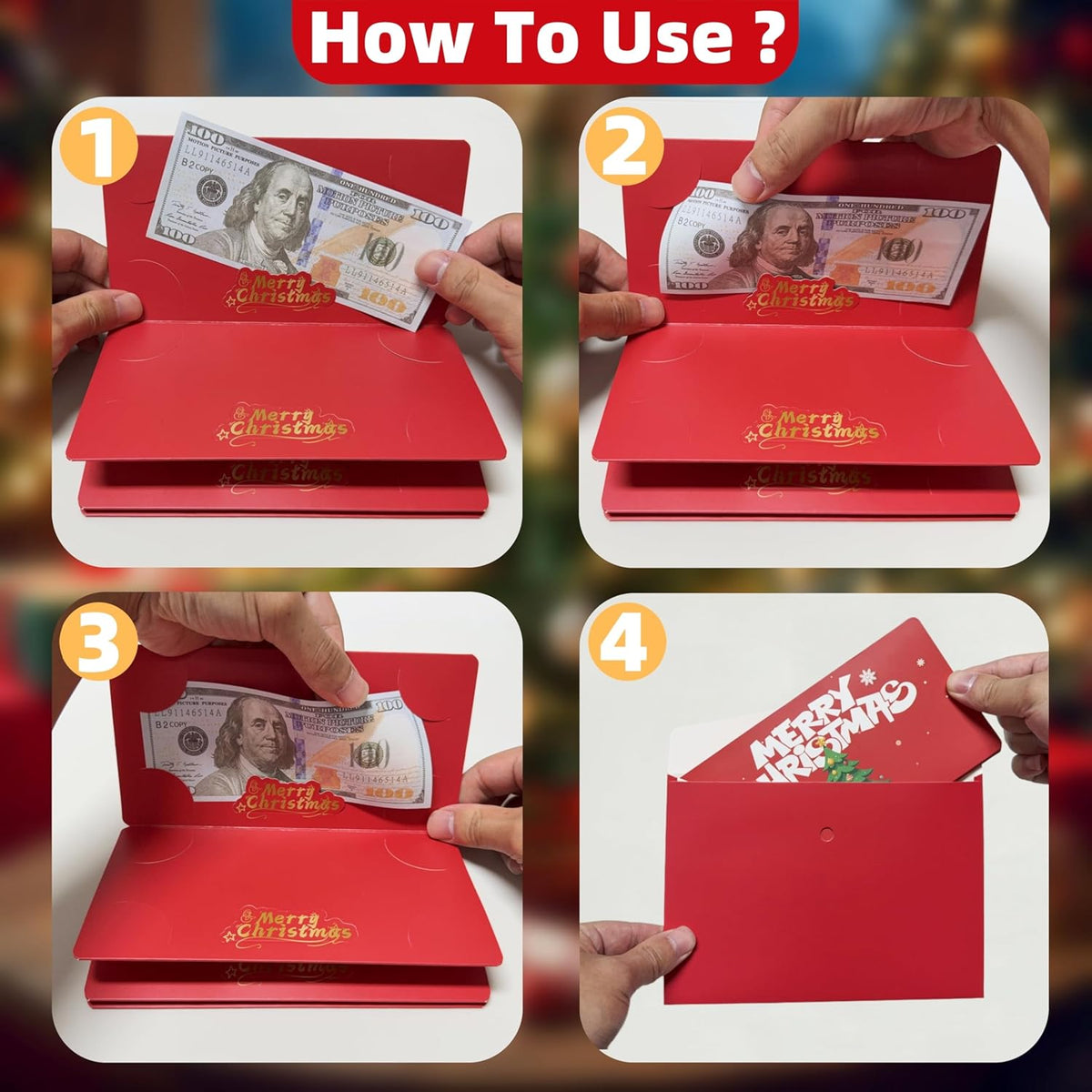🎅💸Christmas Cash Gift Envelope– A creative way to give cash this Christmas!