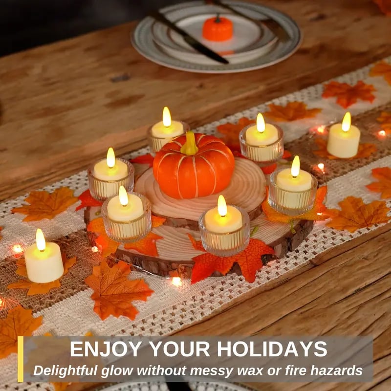 🔥 The Last Tea Lights You’ll Ever Need (6 Pack)— Rechargeable, Realistic & Remote-Controlled!