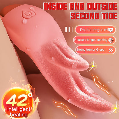 Lurevibe - Tongue Licking Device Silicone Female Second Tide Masturbation Vibrator Adult Toy