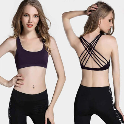 Libiyi-Cross Back Sport Bra