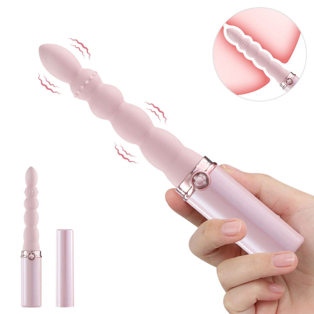 Lurevibe - Lipstick Vibrator Anal Beads G-spot Stimulator Prostate Massager