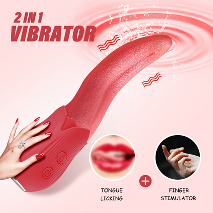 Lurevibe - Upgraded Rose - 20 Frequency Tongue Licking Vibrator