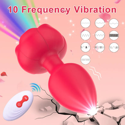 Remote Control Anal Plug Vibrating Male Masturbation Device