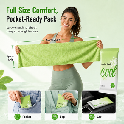 Instant Cooling Body Towel Wipes