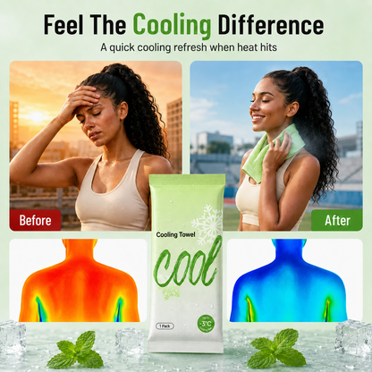 Instant Cooling Body Towel Wipes