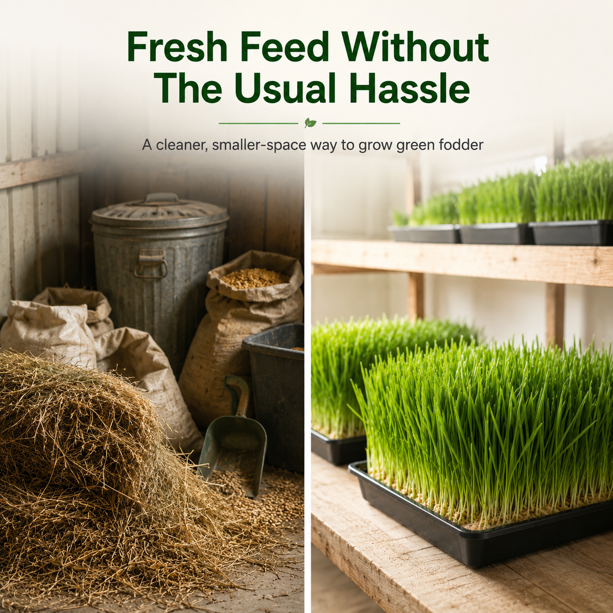 Hydroponic Barley Fodder Seeds for Fresh Green Feed