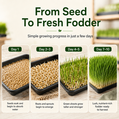 Hydroponic Barley Fodder Seeds for Fresh Green Feed