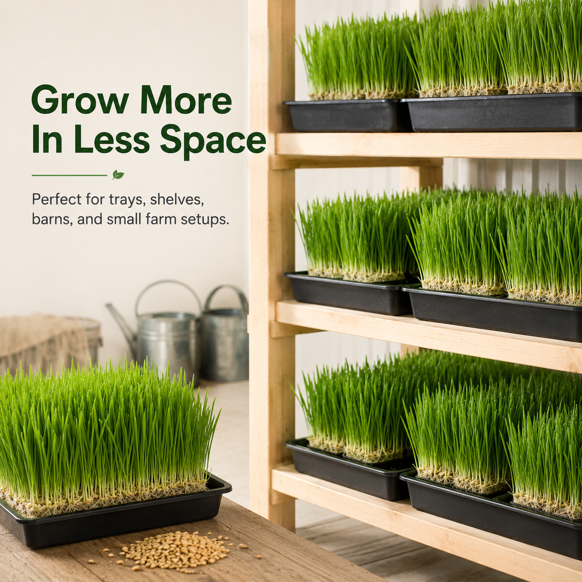 Hydroponic Barley Fodder Seeds for Fresh Green Feed