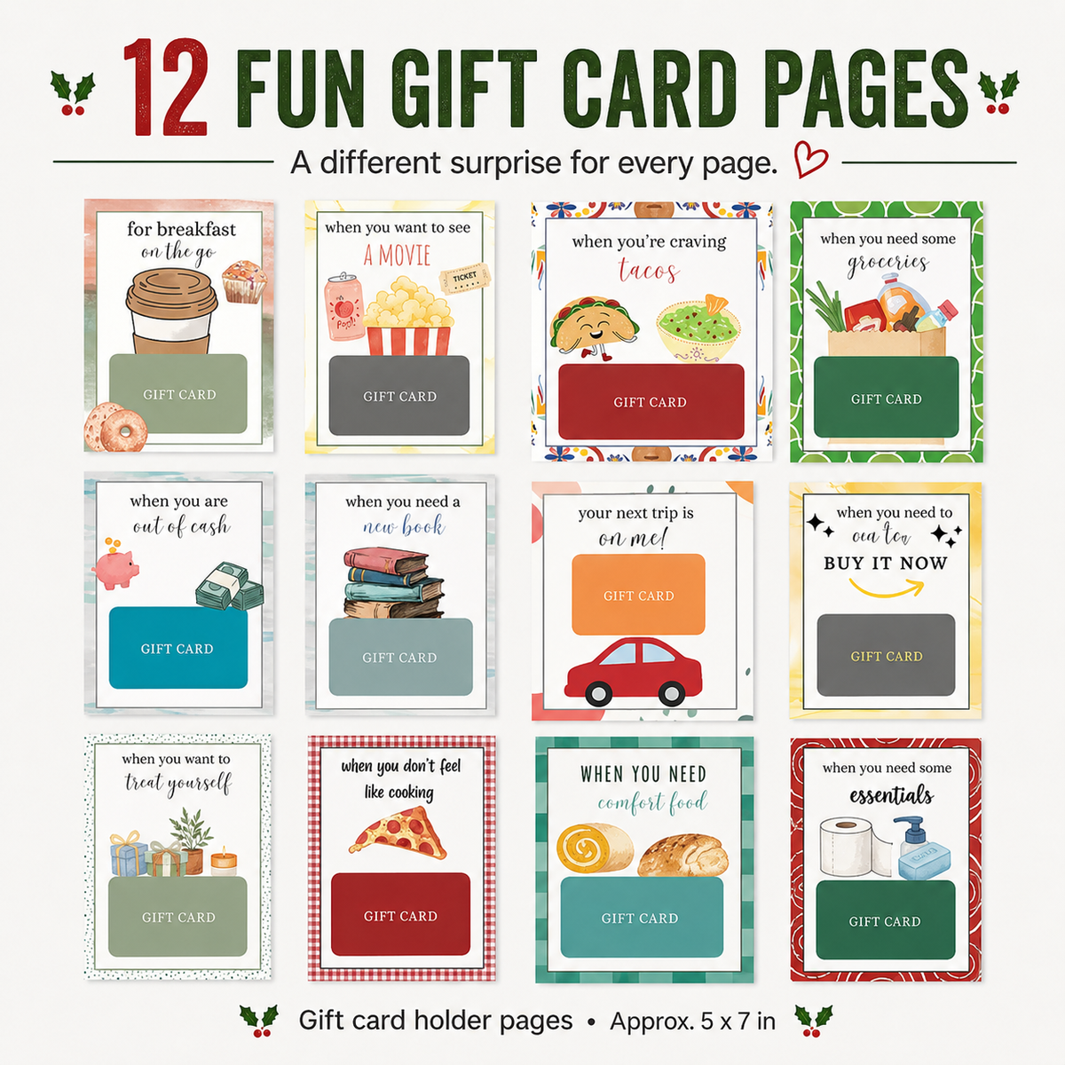 🎅 Christmas Gift Card Book