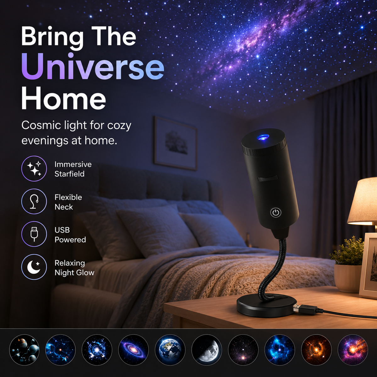 🌟 Plug-and-Play HD Star Projecto