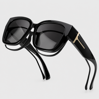 Polarized Oversized Sunglasses – Fits Over Glasses