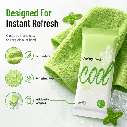 Instant Cooling Body Towel Wipes