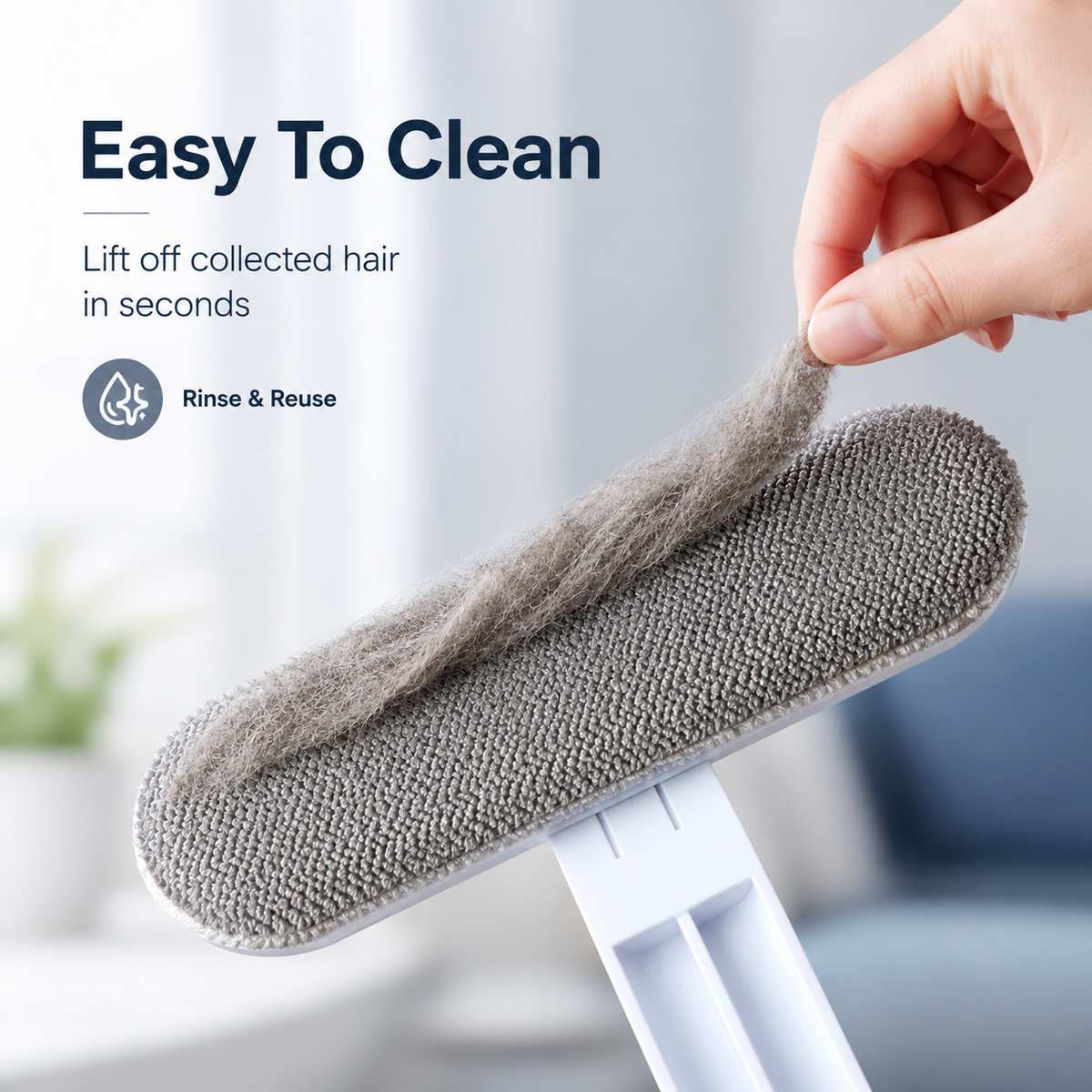 Upgraded Reusable Pet Hair Remover Brush
