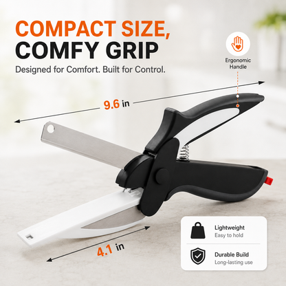 2-in-1 Kitchen Scissors with Cutting Board