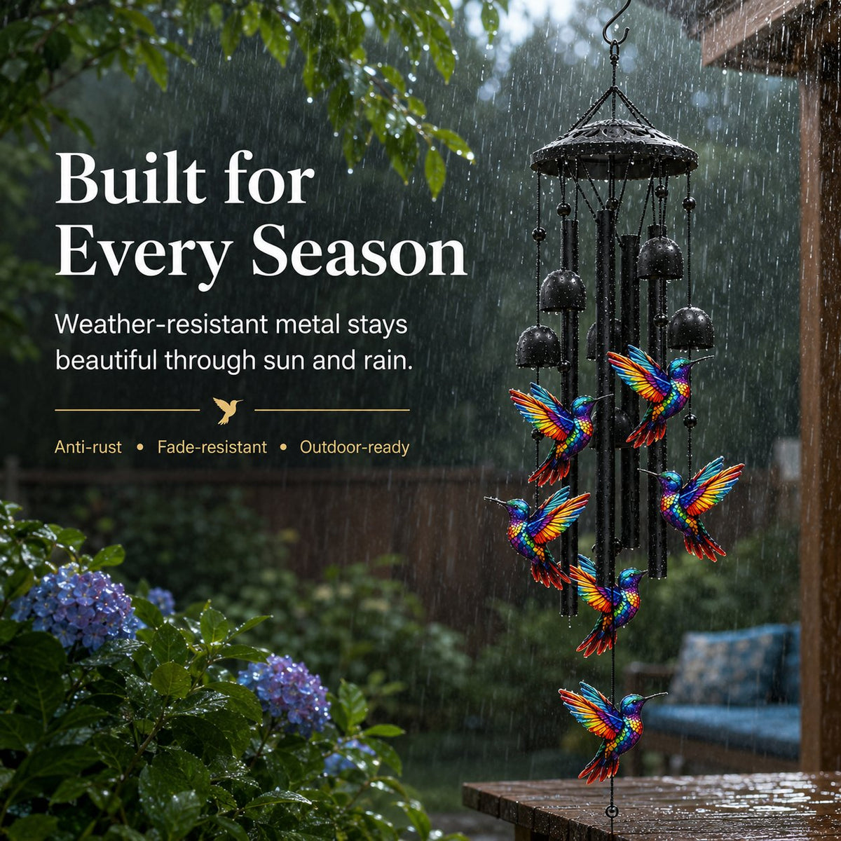Vintage Metal Garden Wind Chime
