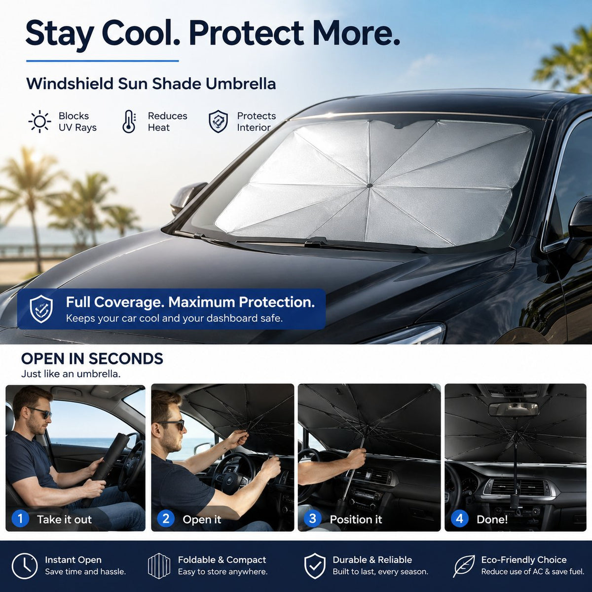 Windshield Sun Shade Umbrella
