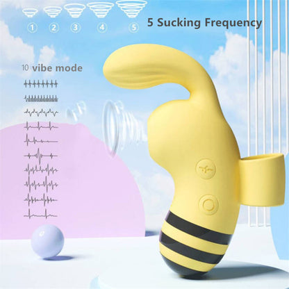 Lurevibe - Finger Little Bee Strong Vibration Sucking Egg Female Masturbation