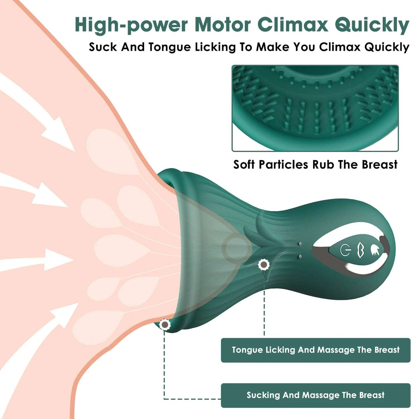 Lurevibe - Dragon Clitoral Vibrator Sucking and Licking Tongue Sex Toy for Women Nipples Vagina Stimulator