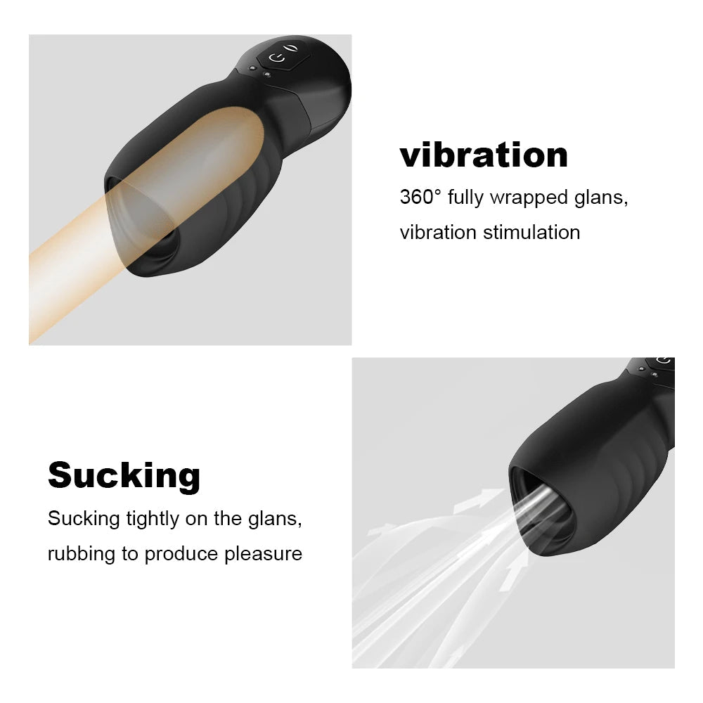 Lurevibe - Dragon Suction Trainer Male Masturbator Oral Vaginal Penis Vibrator