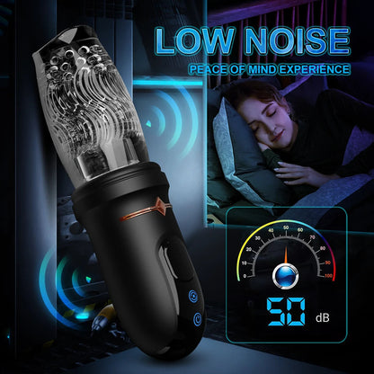 Lurevibe - Gawk Gawk 9000 LED Automatic Electric Piston Rotating Sucker Male Blowjob Masturbator