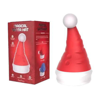 Lurevibe - Santa Hat Vibrator 15 Speed Cunnilingus Masturbator Clit G-Spot Stimulator For Christmas