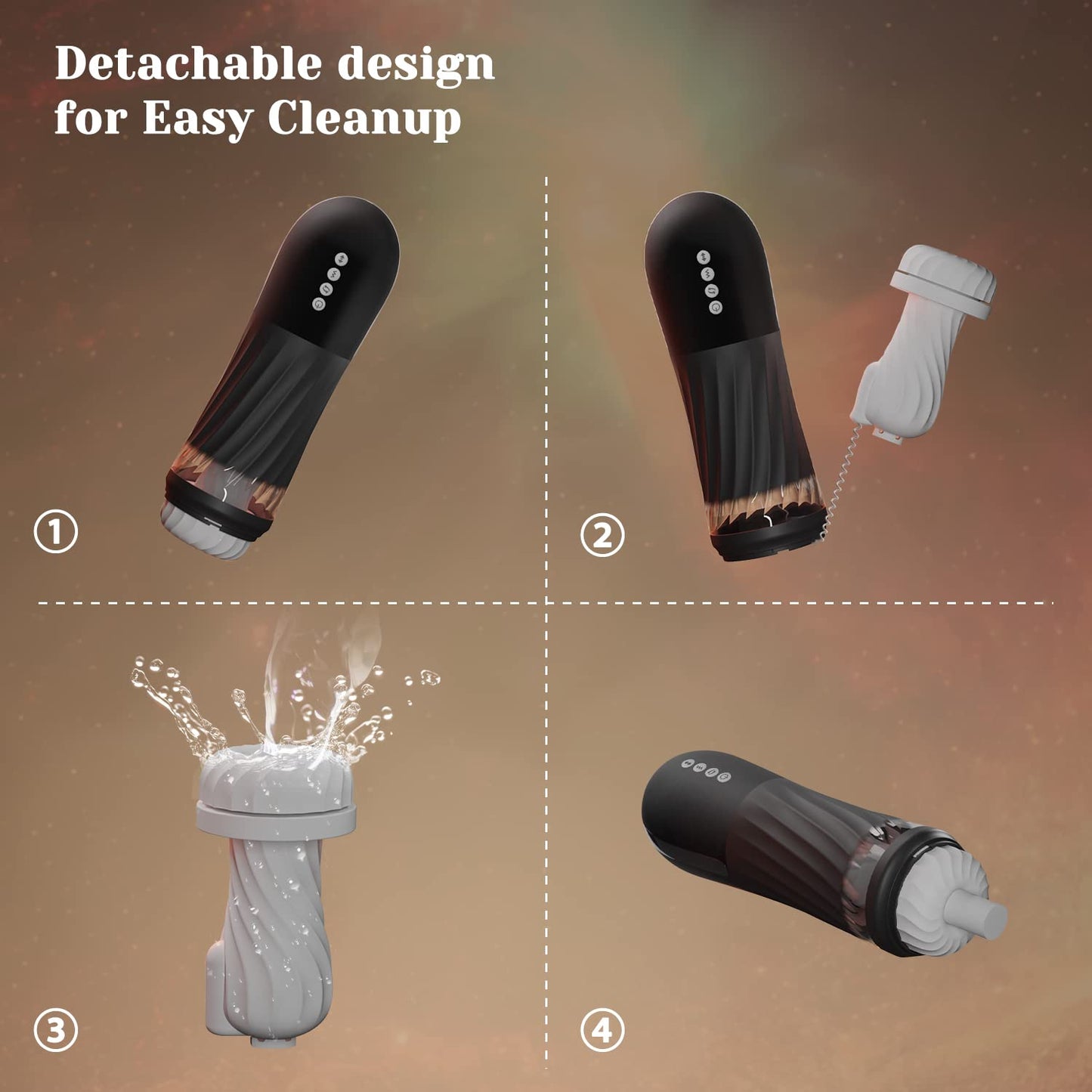 Lurevibe - Rocket 3d Realistic Textured Electric Stroker With 5 Thrusting Rotating Modes