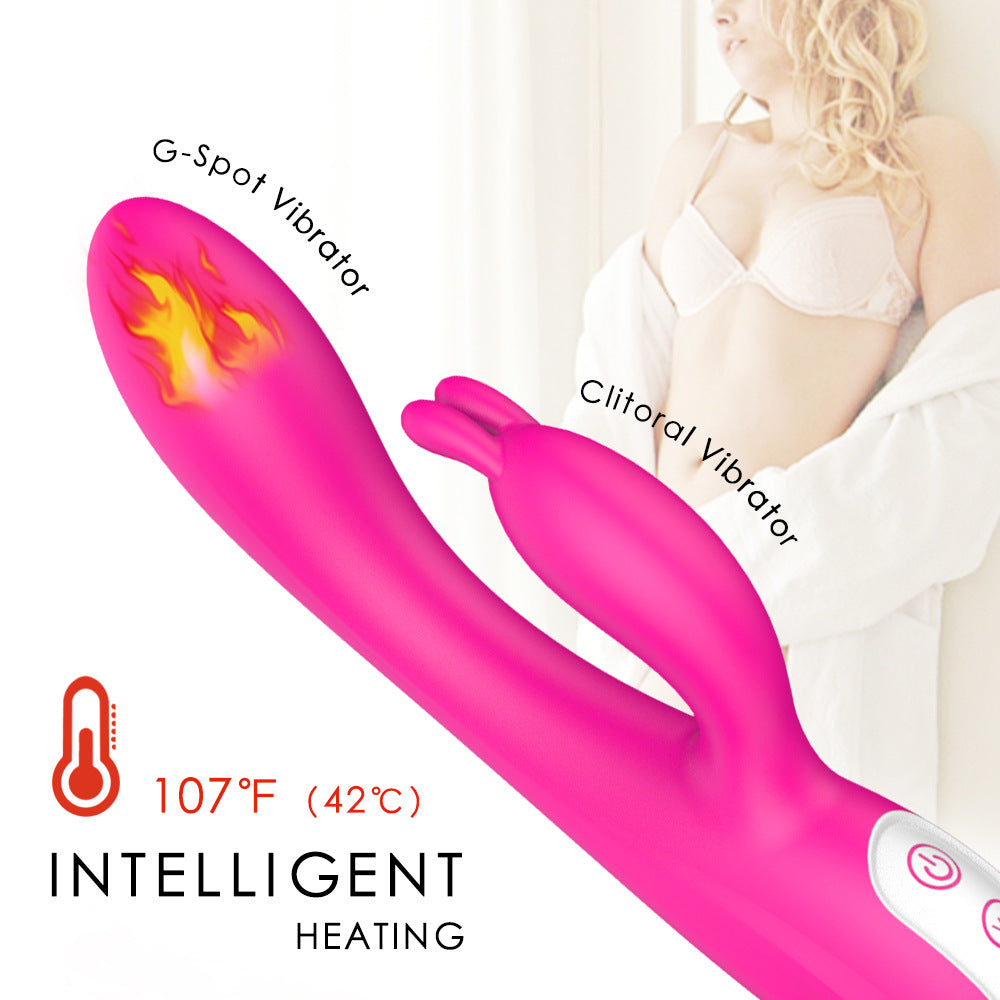 Lurevibe - Female Masturbation Device Rabbit Heated Vibrator Waterproof