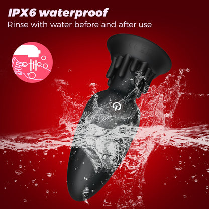 APP - Controlled Rotating Anal Plug  9 Modes Waterproof  Quiet