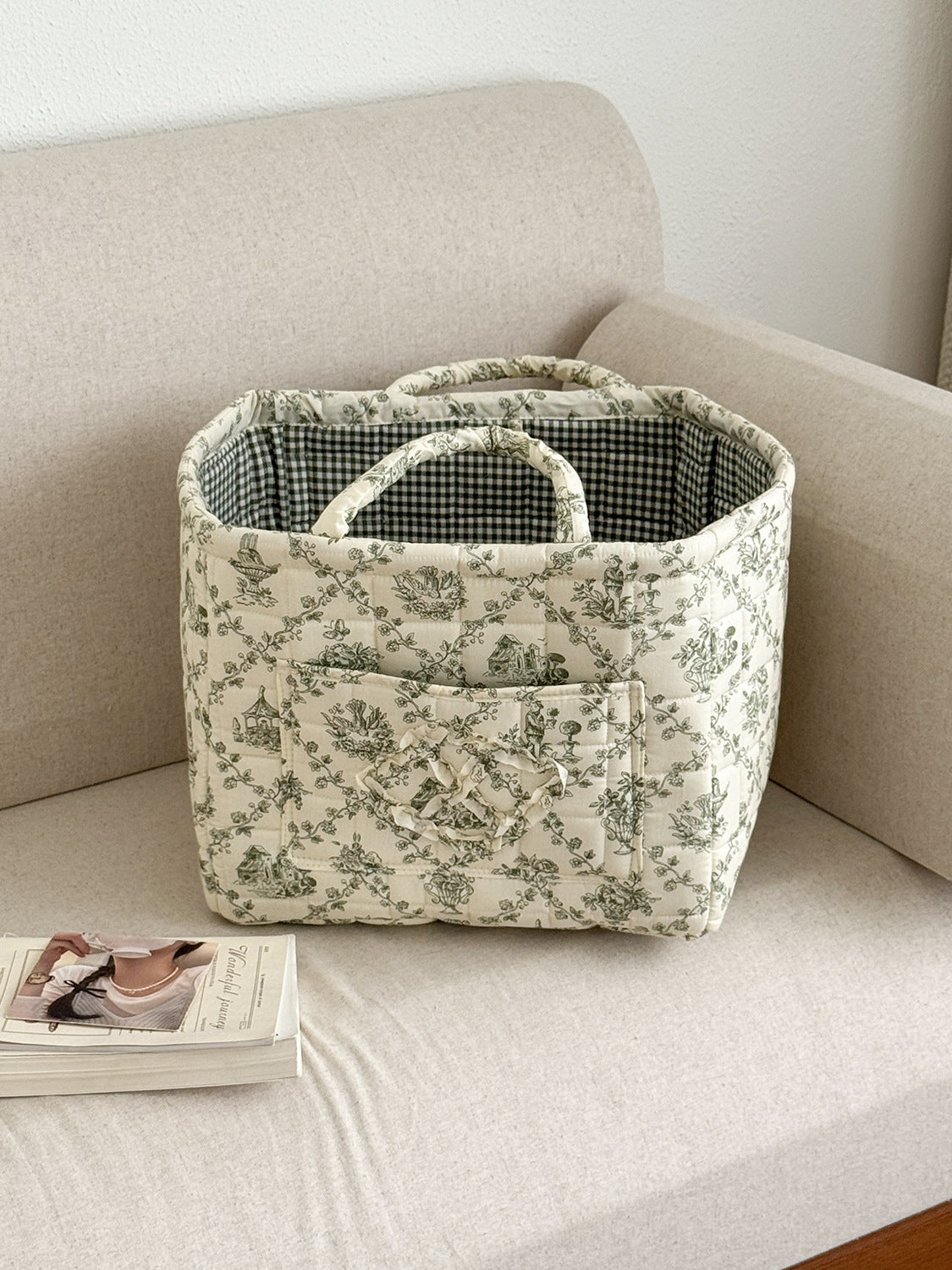 💐Boho Quilted Home Decor Tote