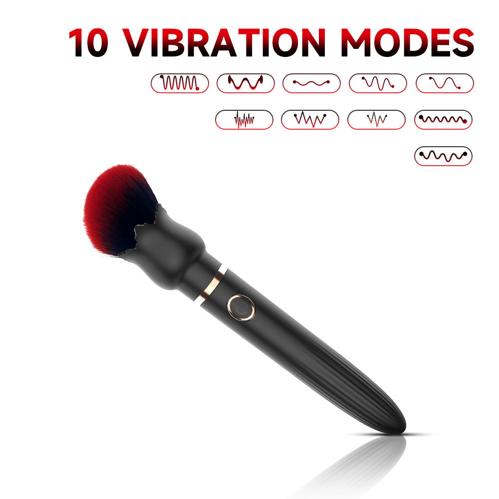 Makeup Brush 10 Frequency Vibration Masturbation Stick