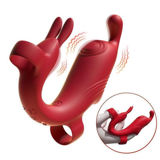 Vibration Stimulation Clitoris Finger Stall Masturbation Device