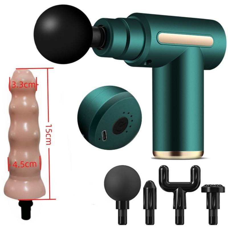 Massage Gun Modified Hand-Held Cannon Head Massage Female Masturbation Penis Back Court Vibrator