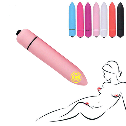 Lurevibe - Fun Vibrator Mini Bullet Jump Egg Ten Frequency Vibration Tip Frosted Bullet