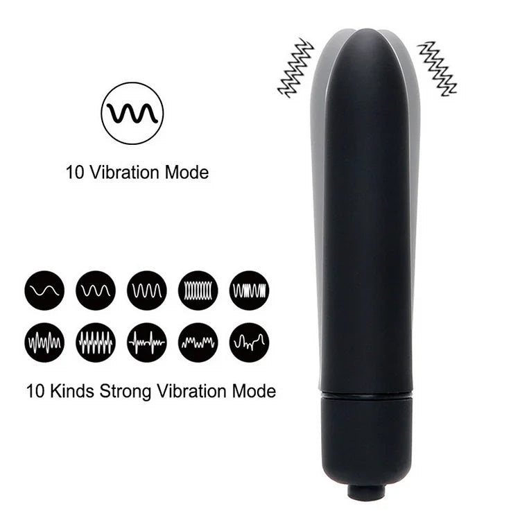 Lurevibe - Fun Vibrator Mini Bullet Jump Egg Ten Frequency Vibration Tip Frosted Bullet