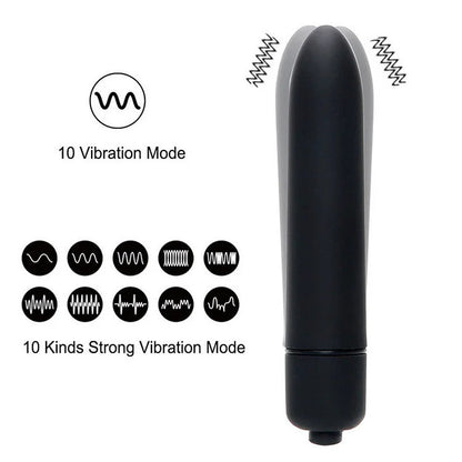 Lurevibe - Fun Vibrator Mini Bullet Jump Egg Ten Frequency Vibration Tip Frosted Bullet