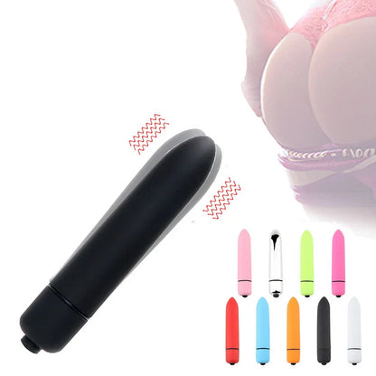 Lurevibe - Fun Vibrator Mini Bullet Jump Egg Ten Frequency Vibration Tip Frosted Bullet