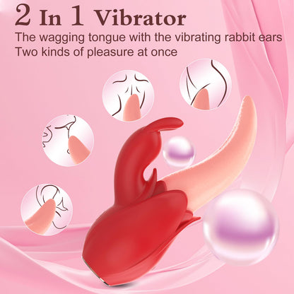 Lurevibe - Rose Rabbit Vibrator for Women