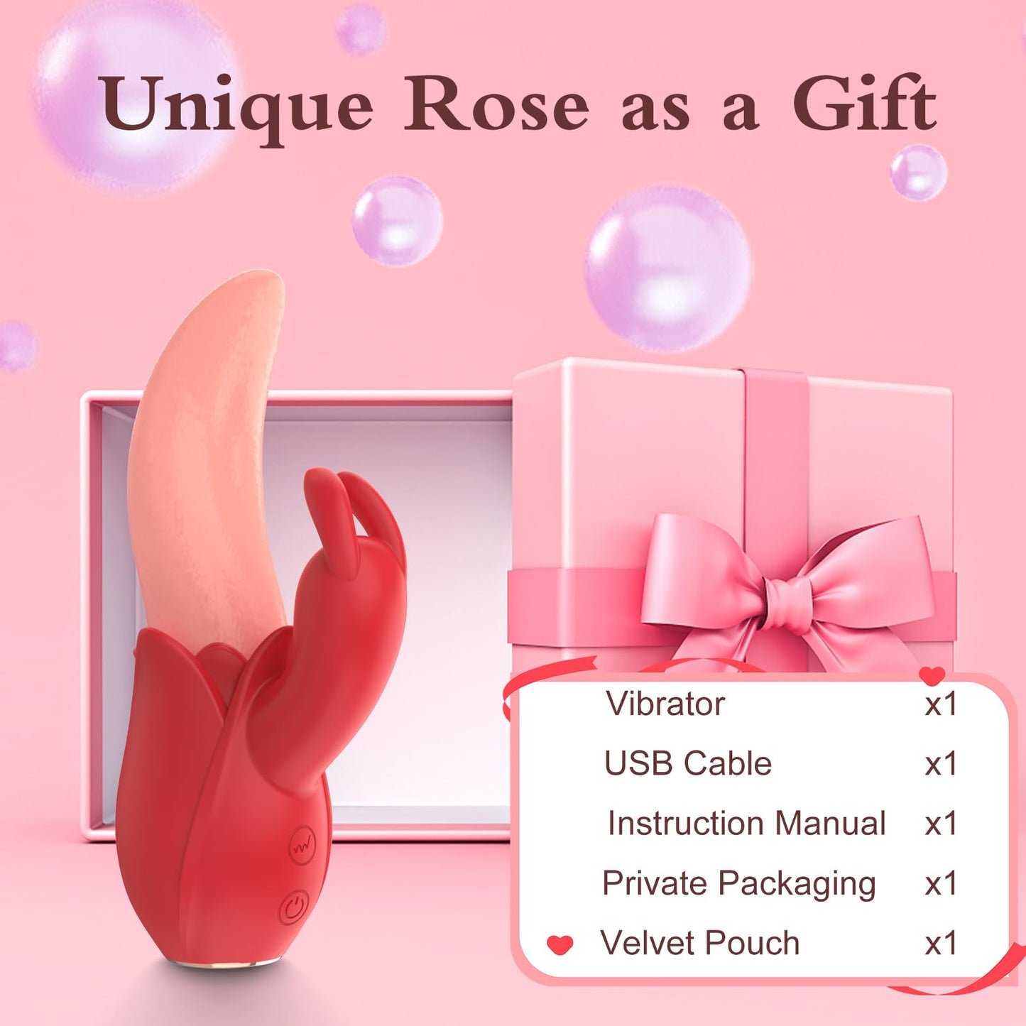 Lurevibe - Rose Rabbit Vibrator for Women