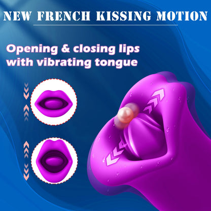 Rose Muncher 10 Biting & 10 Vibrating Modes Stimulate Nipple Clitoral Women Vibrator