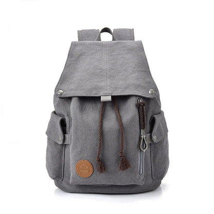 School Cotton Canvas Backpack for Laptop