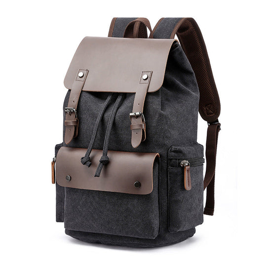 Outdoor Travel Cotton Canvas Backpack for Laptop