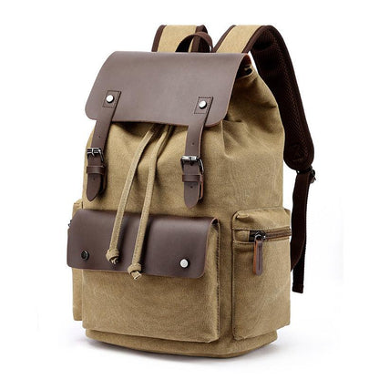 Outdoor Travel Cotton Canvas Backpack for Laptop