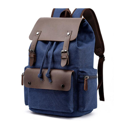 Outdoor Travel Cotton Canvas Backpack for Laptop