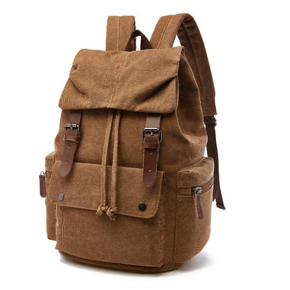 Travel and School Cotton Canvas Backpack for Laptop