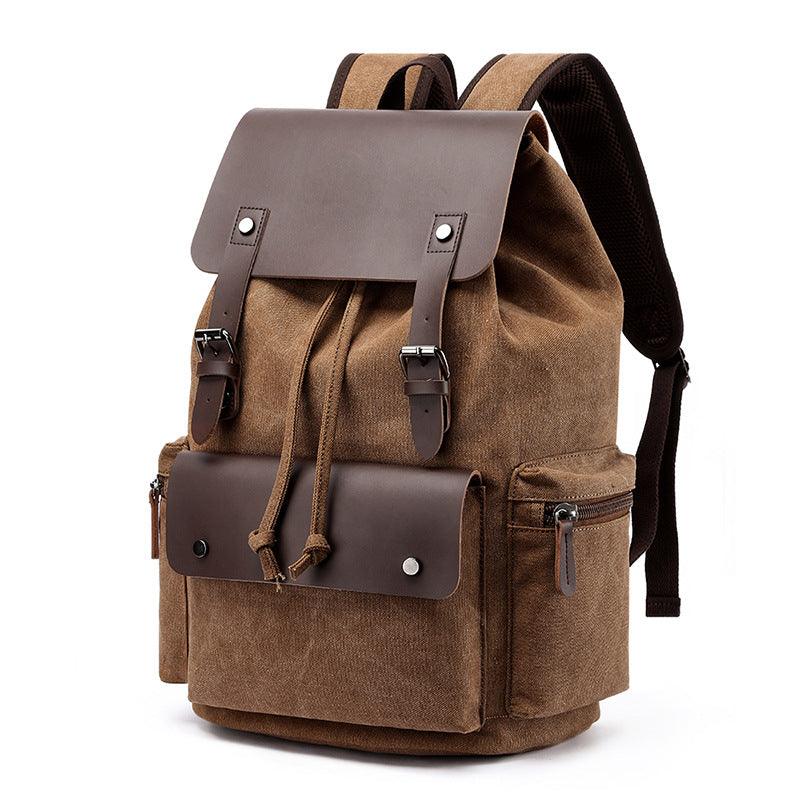 Outdoor Travel Cotton Canvas Backpack for Laptop