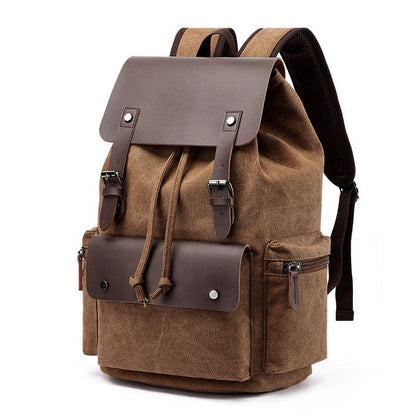 Outdoor Travel Cotton Canvas Backpack for Laptop