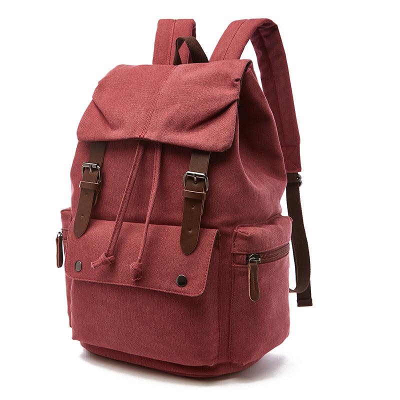 Travel and School Cotton Canvas Backpack for Laptop