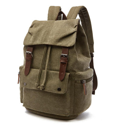 Travel and School Cotton Canvas Backpack for Laptop