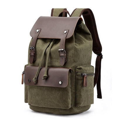 Outdoor Travel Cotton Canvas Backpack for Laptop