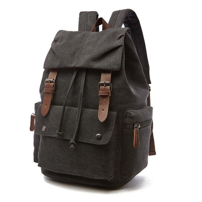 Travel and School Cotton Canvas Backpack for Laptop